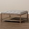 Baxton Studio Carlotta Oak Beige Linen Square Coffee Table Ottoman 139-7606 - alternate 6